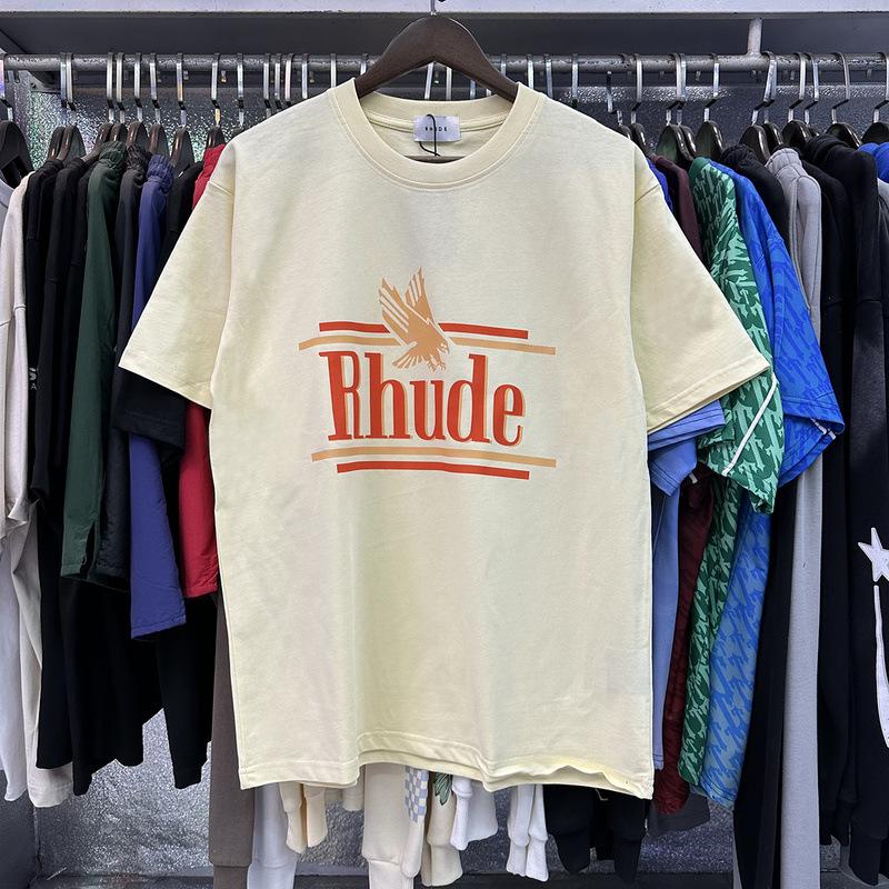 Summer new European and American trendy brand R unisex couple's loose pullover short-sleeve T-shirt, youth short-sleeve T-shirt