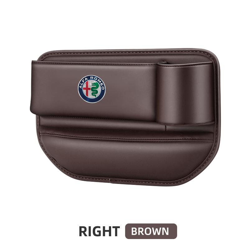 kfzan1 Car Seat Gap Organizer Multifunction Storage Box Cup Pocket For Alfa Romeo 159 Mito Stelvio Brera Spider Giulietta Giulia