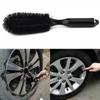 Car Wheel Brush Soft Bristle Tire Steel Ring Detail Cleaning Brush Tyre Alloy Soft Bristle Cleaner Car Washing Supplies Tool