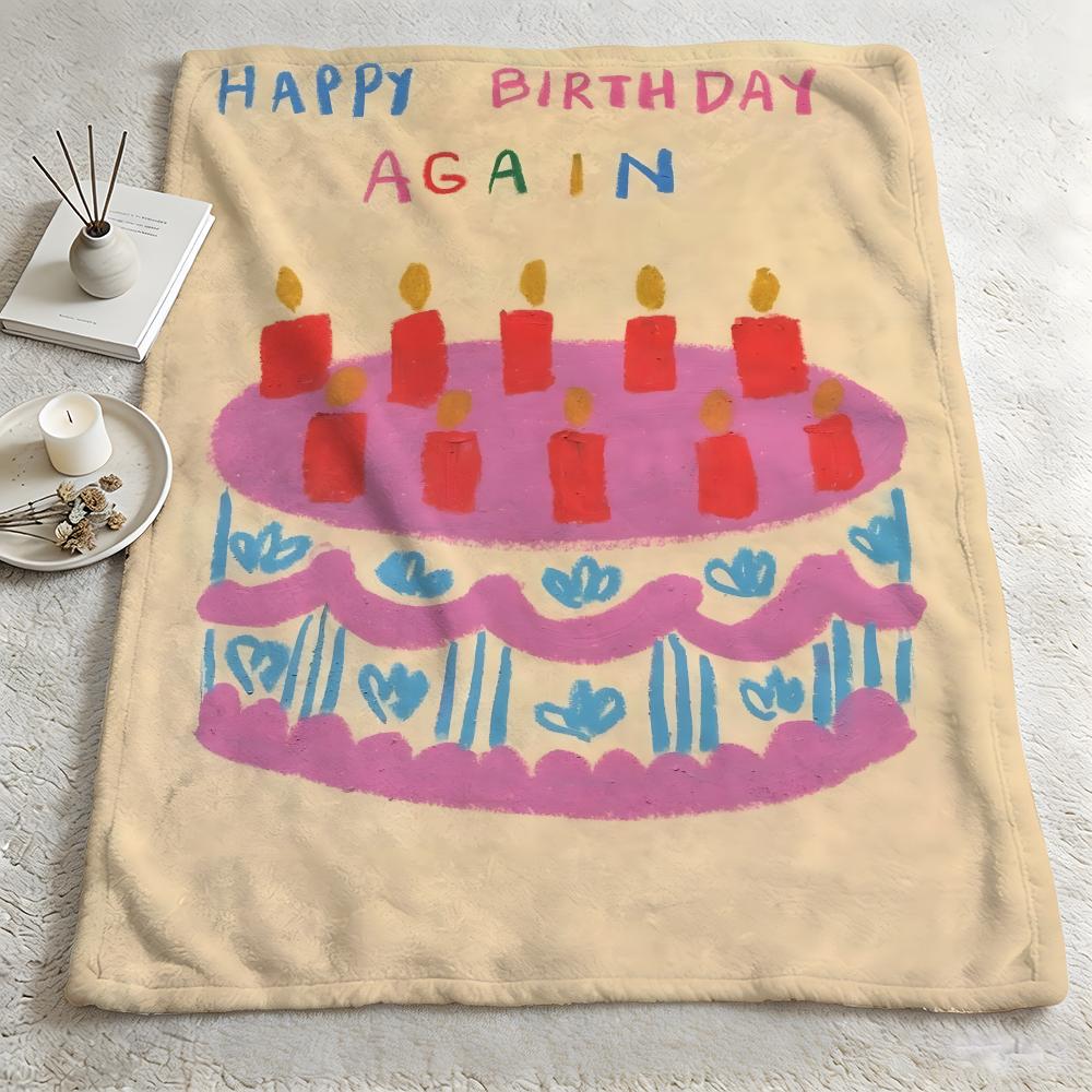 artist KKatie Bennn Throw Warm Soft Flannel Blanket Multiuse for Sofa Bed Camping Travel Nap