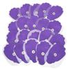 20 шт. нетканые пуговичные электродные подушечки ручной формы для массажной терапии TENs EMS фиолетового цвета