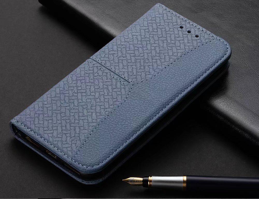 Кожаный чехол-книжка для Redmi 12T/12T Pro с держателем для карт и магнитной застежкой