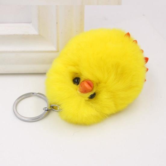Брелок в виде цыпленка, компактный плюшевый брелок в виде животного, цепочка для сумки, брелок для ключей, кулон для рюкзака, аксессуары.