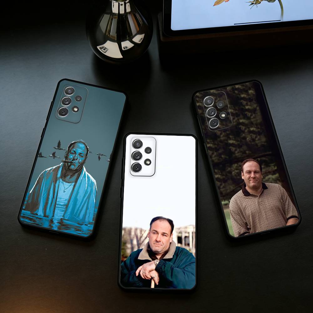 The S-Sopranos TV T-Tony Soprano Soft Silicone Black Cover Phone Case For Samsung Galaxy A73,A72,A71,A70,A53,A52,A51