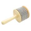 Quikaboo Cabasa Pop Percussion Instrument, Triangle, Casisi Shaker, Hand Shaker, 8.5cm Diameter