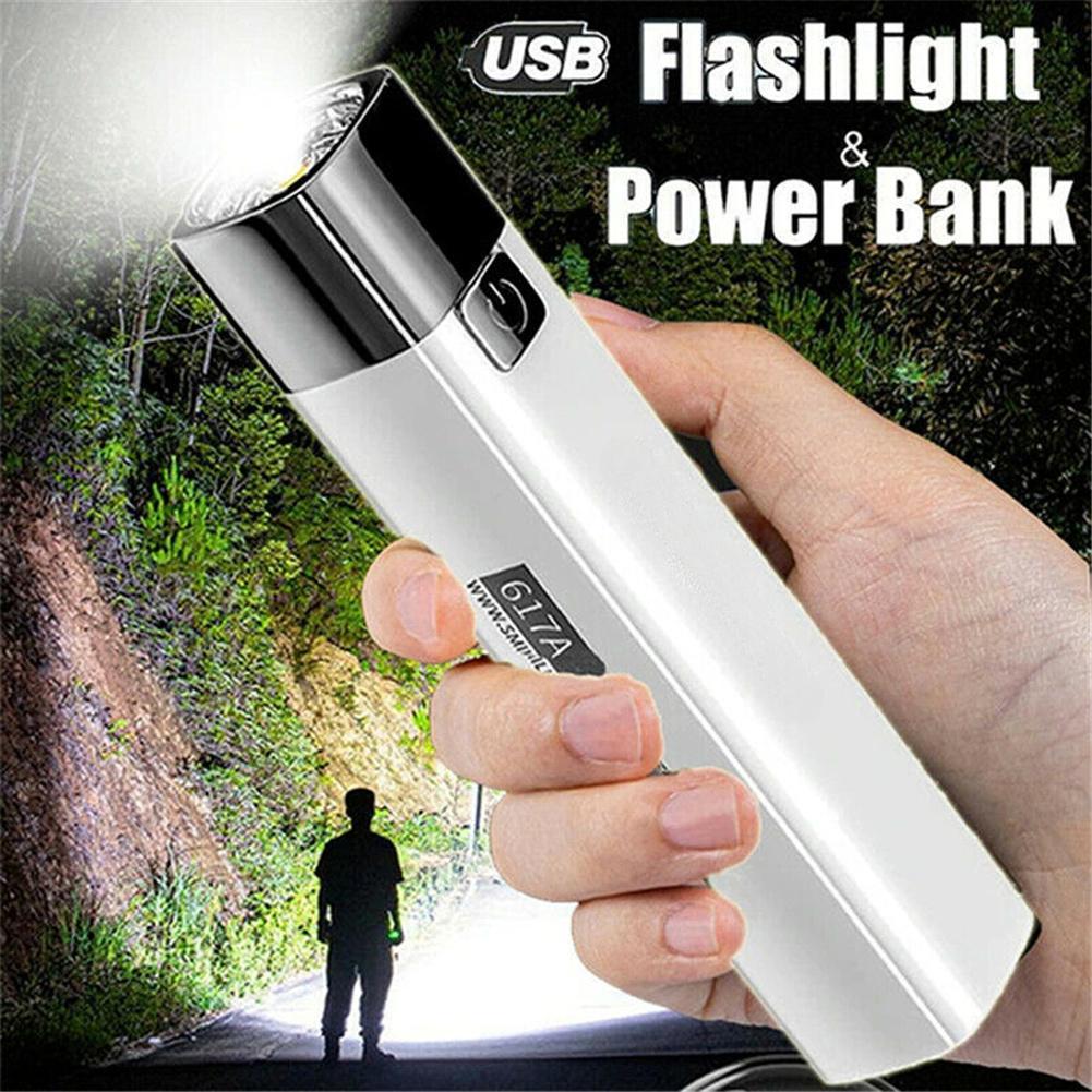 Сильный свет мини-фонарик портативный бытовой фонарик с зарядкой через USB аварийный фонарик