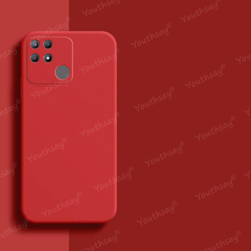 Чехол для Realme Narzo 50A Чехол для Realme Narzo 50 A 50i Силиконовый Однотонный Защитный Резиновый Мягкий Чехол Для Realme Narzo 50A Чехол