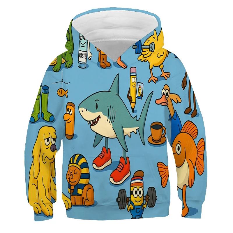 Italian Brainrot Shimpanzinni Bananini Fashion Hoodie Tralalero Tralala Sweatshirt Teen Hoodied Sports Kids Men Popular Hoodies