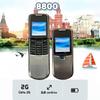 8800 Оригинальный 2G GSM телефон-слайдер с кнопочной клавиатурой и корпусом из нержавеющей стали