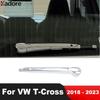 Декоративная накладка на задний дворник для Volkswagen VW T-cross Tcross 2018- Хромированные Аксессуары для заднего стекла автомобиля