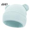 Soft Newborn Headwear Baby Winter Knitted Hat, Cute Bear Ears Cozy Knit Daily Wear Infant Accessory Warm Skull Cap for Toddler Boys Girls, 0-36 Months