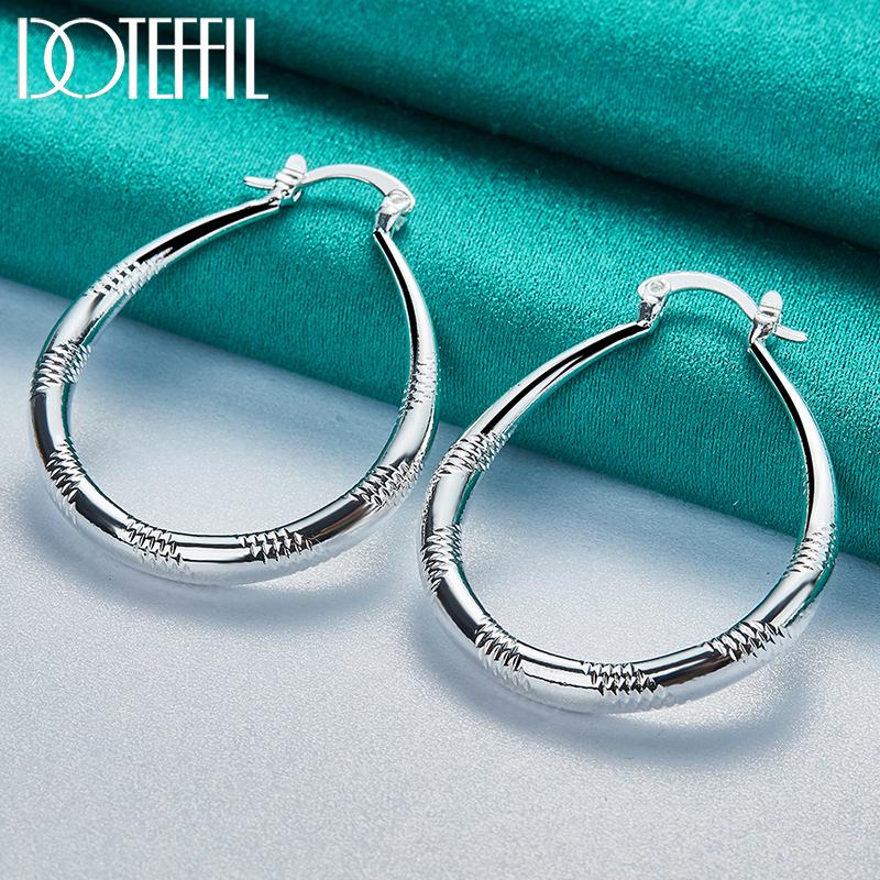 U-образные серьги Серебряные украшения с подвесками