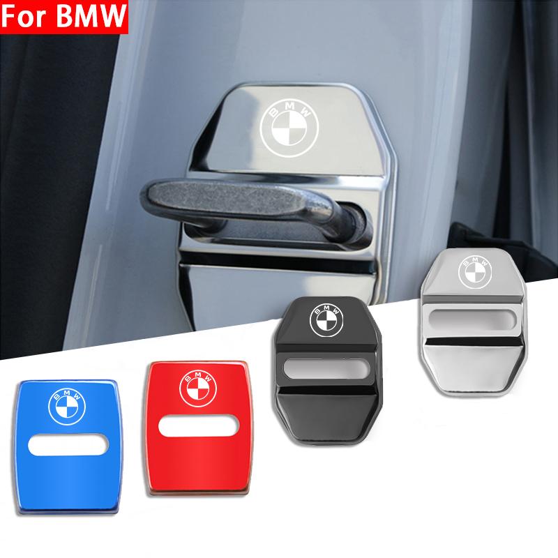 For BMW X7 G07 For BMW X1 X2 X3 X5 X4 X6 X7 G30 G20 G32 G11 G12 F40 F30 F20 F10 F34 F07 F44 Sticker 4Pcs 3D Car Door Lock Cover Accessories