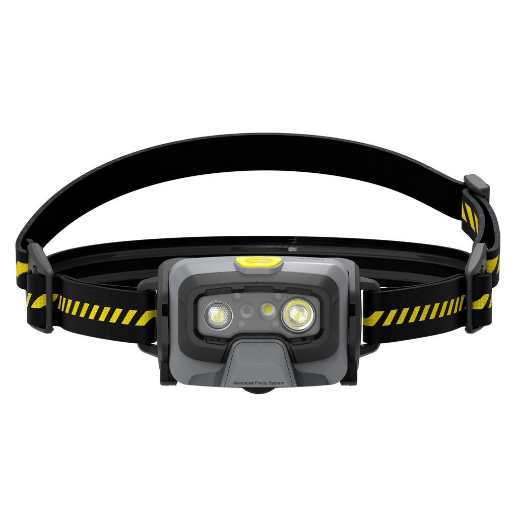 Светодиодный налобный фонарь Ledlenser HF6R Work Yellow, перезаряжаемый, яркий, до 800 лм, IP68, водонепроницаемый, небольшой, 134 г, легкий, CRI80, красный, для работы, рыбалки