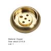 Incense Burner Brushed 5 Holes Surface Anti-oxidation Compact Detachable Brass Stick Holder for Home