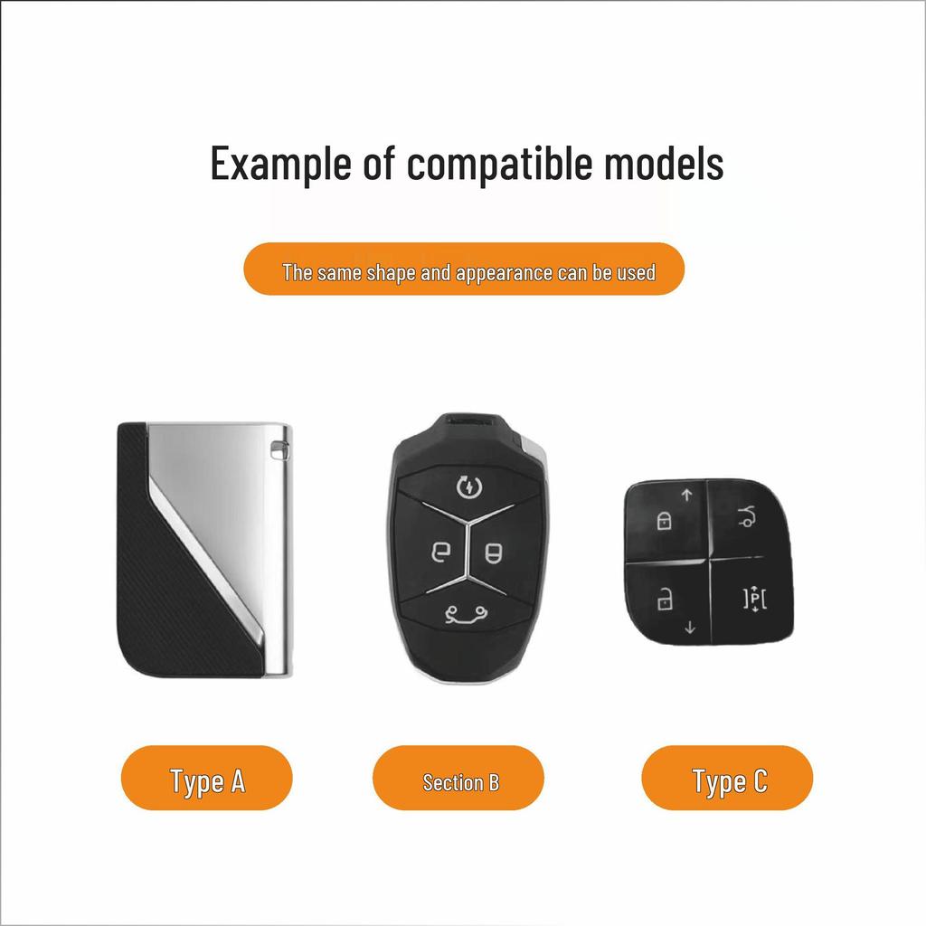 Новый чехол для ключей из натуральной кожи и сплава для моделей Lynk & Co 01, 03, 05, 06