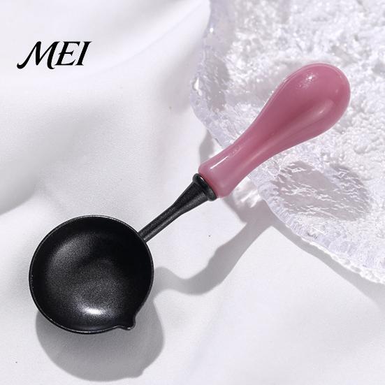 Sealing Wax Warmer Spoon Seal with Ergonomic Handle, Non-Stick Stamp Melting Spoon, Envelope for & Letter Art Crafts Crafting Supplies