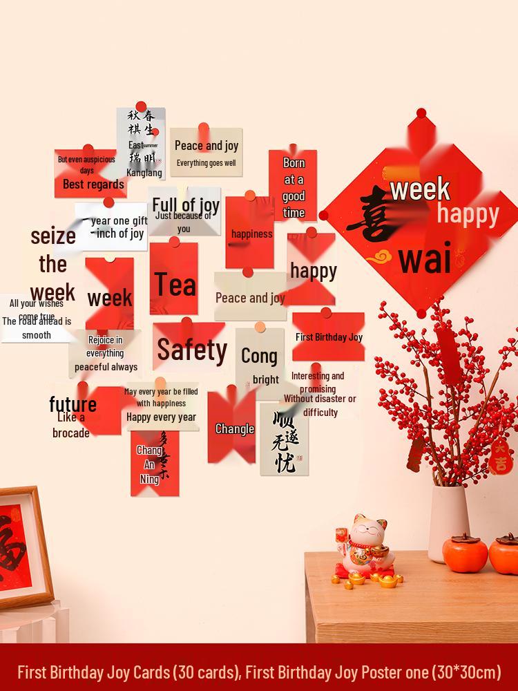 Baby's 1st Birthday Banner & Backdrop for Boy or Girl - Scene Decoration & Photo Prop