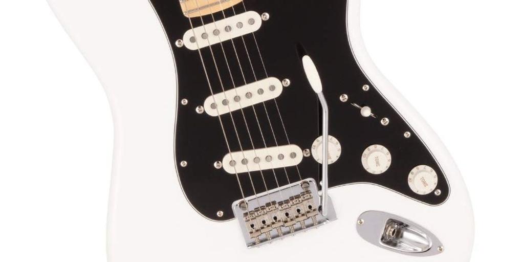 Fender Электрогитара, сделанная в Японии, Hybrid II Maple Arctic White Stratocaster®, накладка на гриф,