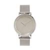 Klon Watch Solar Watch Replacement Strap Simple KLON SLIM SOLAR STYLE ENGRAVE TIME 38mm Men's Women's -SILVER MESH-
