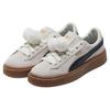 Puma Замшевые кроссовки на платформе Удобные Простые Низкие Женские кроссовки Молочно-белые Черные 391902-01