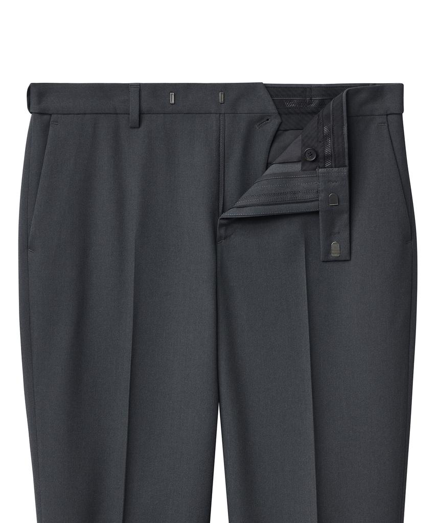 MUSINSA STANDARD Semi-Wide Slit Hidden Banding Slacks [Gray]