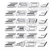 TRE22 Car 3D ABS Trunk Letters Logo Badge Emblem Decal Sticker For BMW 5 Series 520d 525d 528d 530d 535d 540d E39 E60 E61 F10 F11 G30