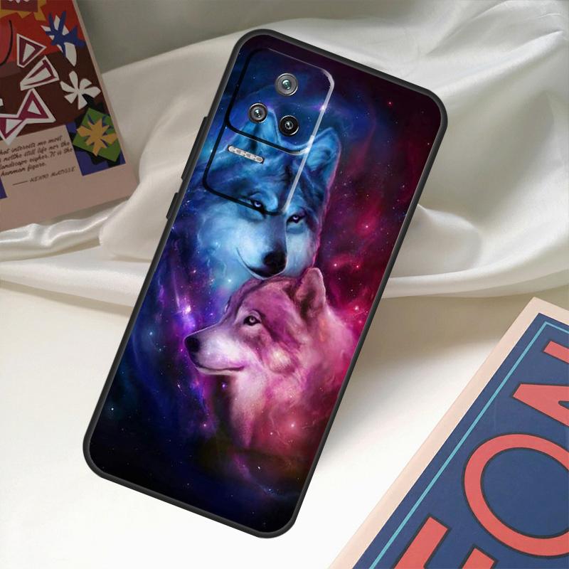 Чехол Animal Wolf Galaxy для Xiaomi 13 14 Ultra 11T 12T 13T Pro 12 Lite POCO X6 M6 Pro X3 X4 X5 M5s F3 F5