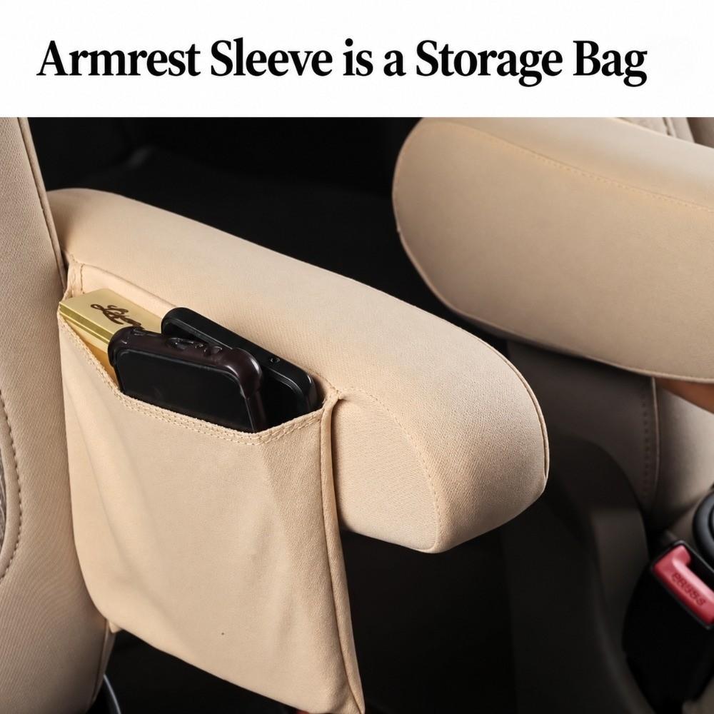 Dust-proof Armrest Protector Soft Car Interior Accessories Car Armrest Cover Auto Inside