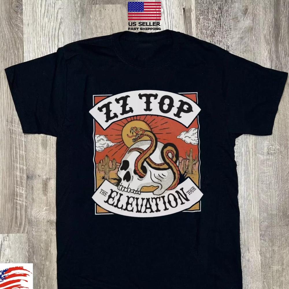 ZZ Top Elevation Tour Short Sleeve Full Size S-5XL Unisex T-Shirt