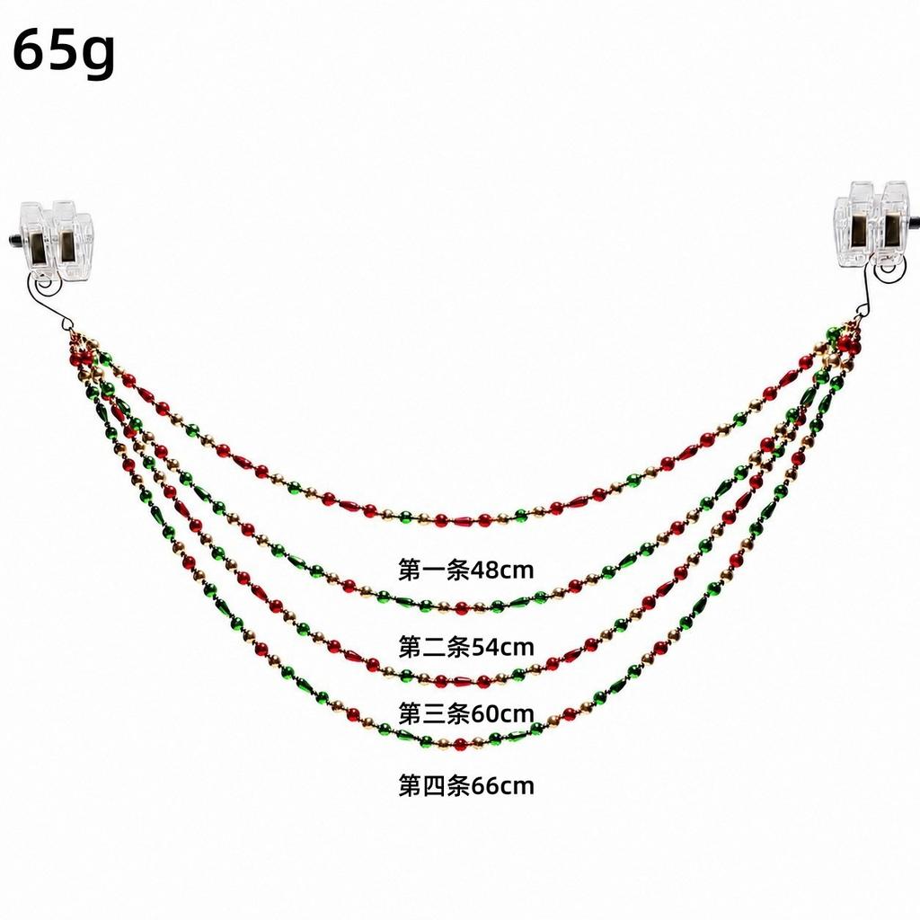 Christmas Tree Pearl Chain, Festive Atmosphere Decoration Pendant, Christmas Tree Pendant Beads, Christmas Window Display