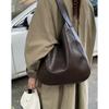 Bag Large capacity women's underarm commuter bag 2025 new solid color simple tote bag soft shoulder bag