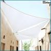 Sunshade sail, white triangle, shade, terrace, 3.6x3.6x3.6 m