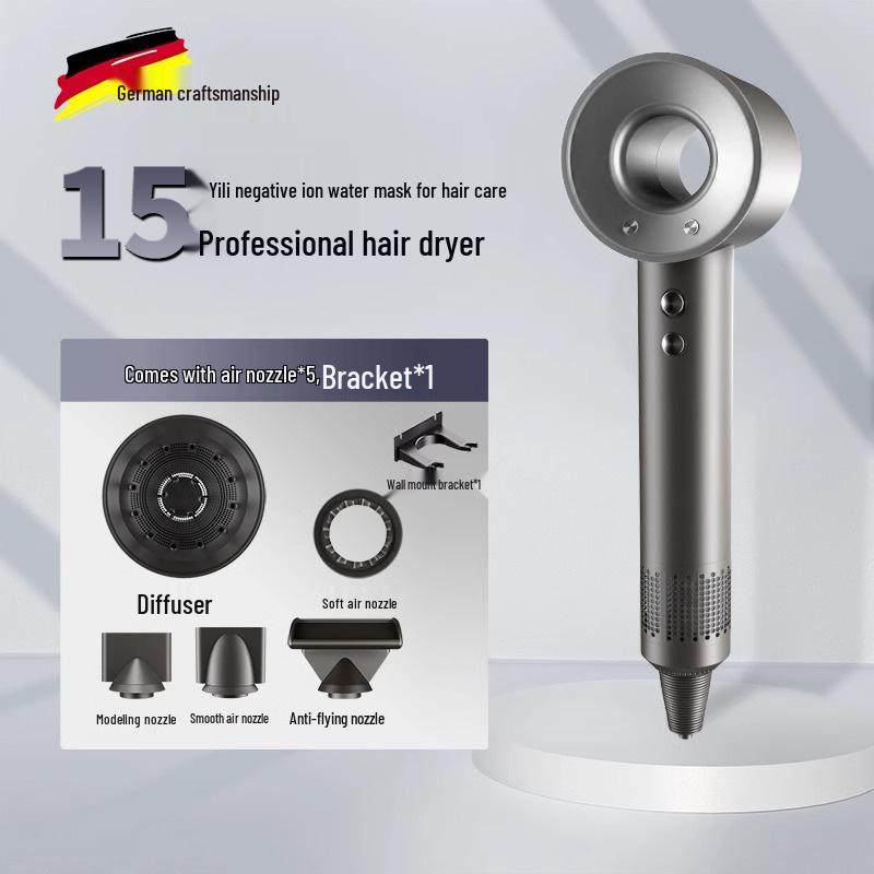 Профессиональный фен высокой мощности: Постоянная температура, бесшумный дизайн для ухода за волосами в отелях и супермаркетах.