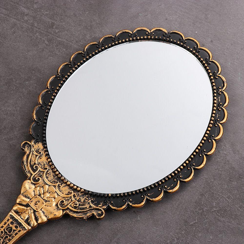 New Hot Makeup Mirrors Dresser Mirror Vintage Oval-Shape Handheld Mirror Vanity Mirror