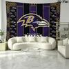 Baltimore Ravens Wall Tapestry Aesthetic Wall Hanging Printed Fabric Blanket Decorative Tapestries for Bedroom Living Room Home Decor