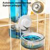 Hanging Cage Automatic Pet Feeder 520ML Small Pet Water Dispenser 1200ML Auto Food Feeding Bowl for Puppy Kitten Rabbit Chinchilla Hedgehog Ferret
