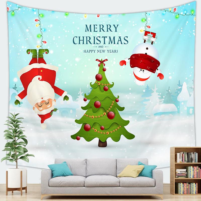 Рождественская серия Украшение Рождественский подвесной тканевый гобелен Настенное украшение