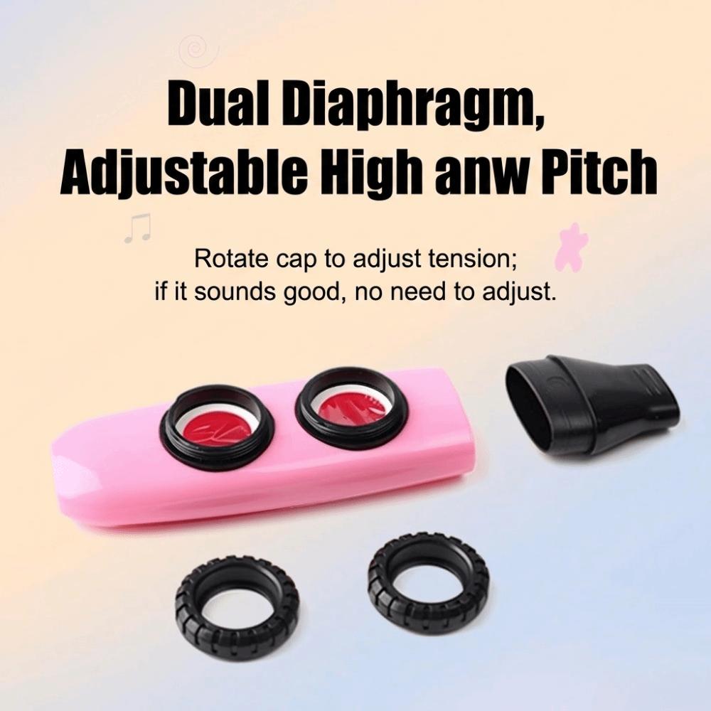 Two Membranes Adjustable Kazoo Double Hole Adjustable Double Hole Kazoo Ukulele Accompaniment