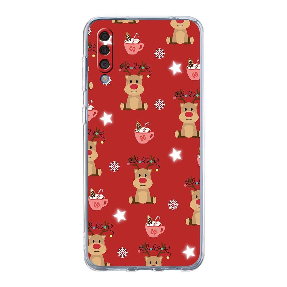 Phone Case For Samsung A56 A36 A26 A16 A14 A12 A22 A32 5G A34 A42 A52 A54 A50 A70 A40 A20E A20S A04S A06 Cover Cartoon Christmas