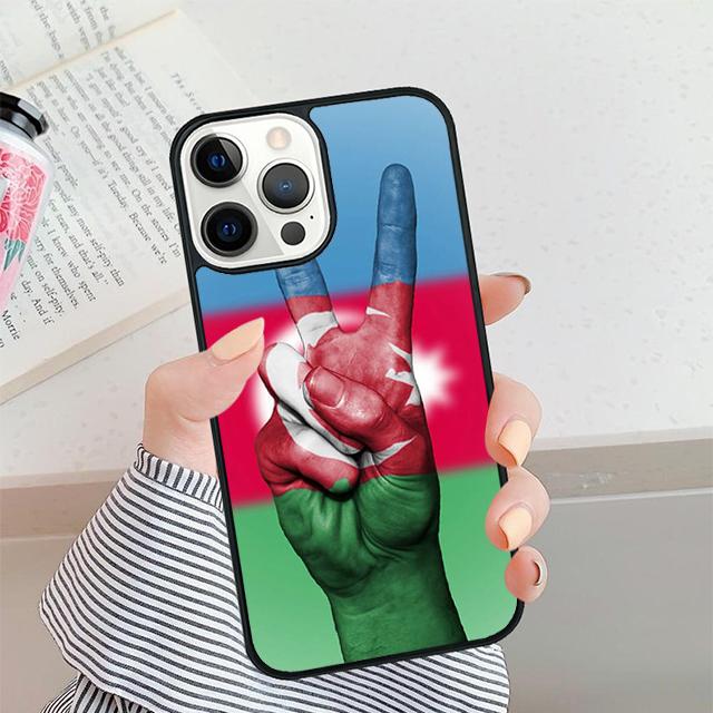 Чехол для телефона с флагом Азербайджана для iPhone 17 Air 15 16 11 12 13 14 Pro Max Чехол для iPhone 17 Air Max Plus coque Fundas