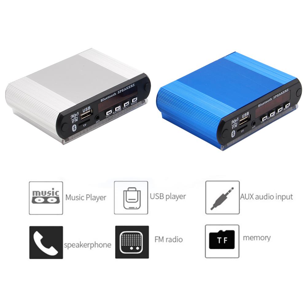 MP3-плеер Беспроводной Bluetooth MP3-декодер с функцией записи DIY Корпус Поддержка USB/SD/FM Аудиомодуль