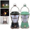 LED Rechargeable Camping Lantern Portable Tent Light Power Bank Retro Camping Lantern for Hiking Fishing Repairing