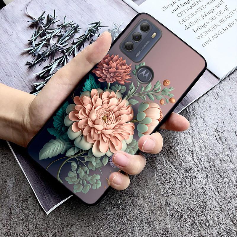 Wild Flower Phone Case For Moto G84 G22 G32 G42 G52 G62 G53 G72 G60 G60S G100 G10 G20 G30 G13 G50 G 5G G Pure