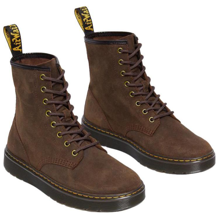 Dr. Martens Кожаные Универсальные Удобные Короткие Ботинки Ботинки Унисекс Коричневые 31543201