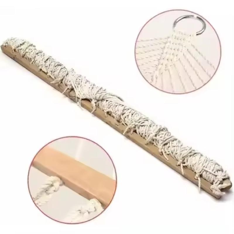 Походный гамак для двора, сетчатый гамак против опрокидывания, гамак из хлопковой веревки