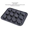 12-Cup Design Cupcake Tin Nonstick Coating Baking Pan Tea Cakes Muffin Mold  Small Treats