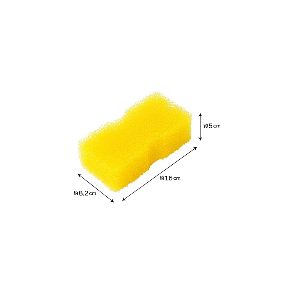 Ohe Bathroom Cleaning Sponge, Yellow, Approx. 16cm (length) x 82cm (width) x 5cm (height),