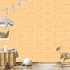 Polynesian Geometric Pattern Wallpaper Cream and Gold 50x1000