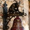 Resin Material Krampus Decorative Ornament Resin Decorative Hanging Bells  Halloween Decoration